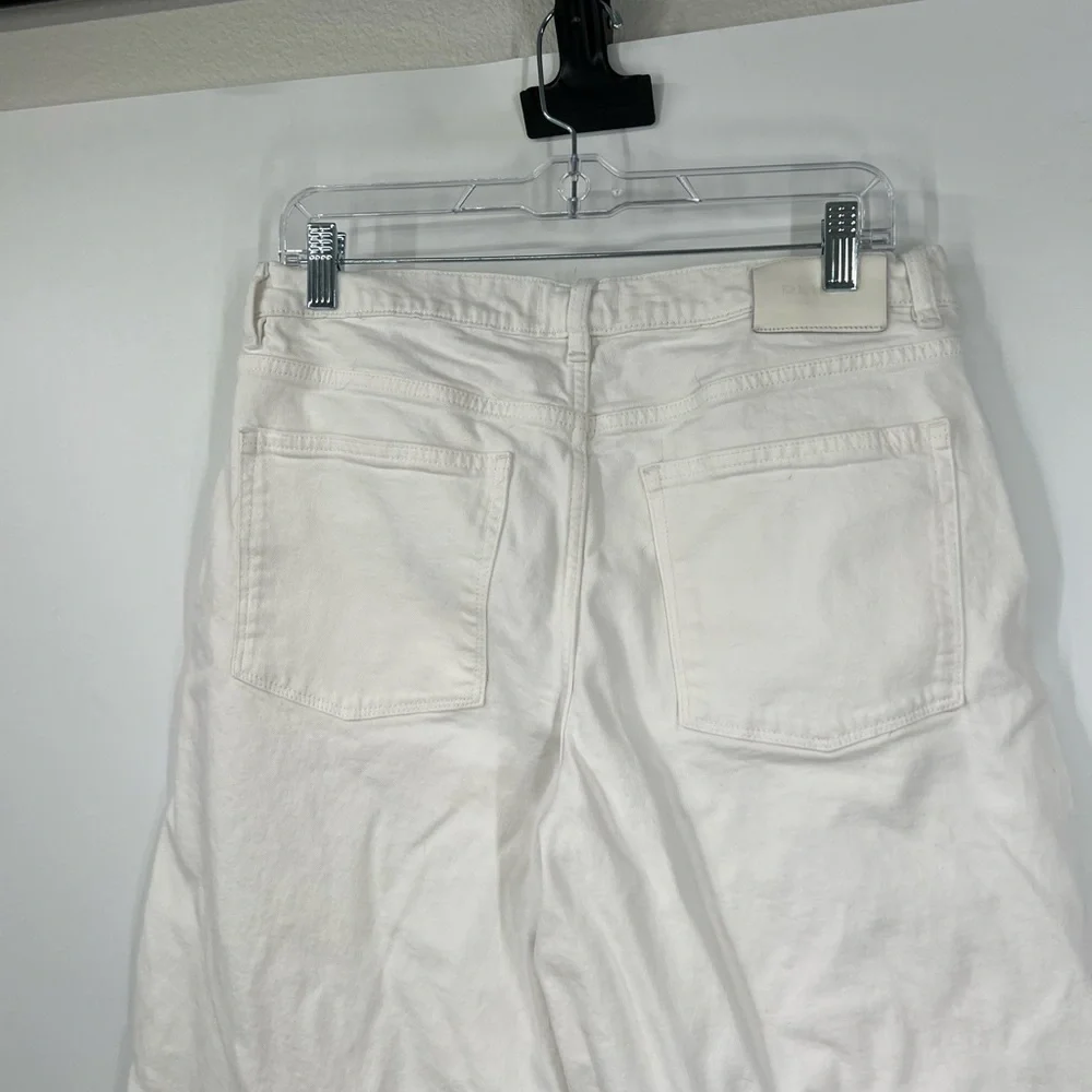 DL1961 Thea Boyfriend Relaxed Tapered Jeans White 27”